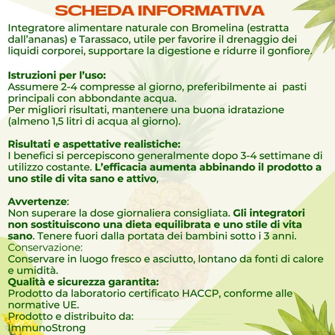 Bromelina Strong Ultra con Tarassaco