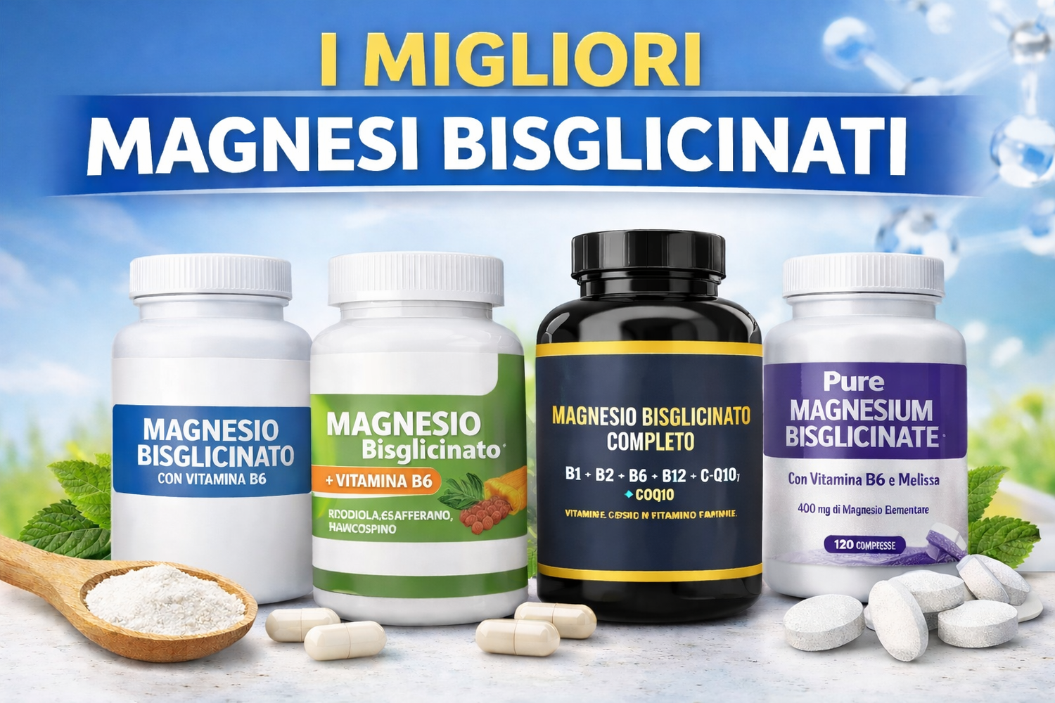 Guida ai magnesi bisglicinati più apprezzati: confronto e caratteristiche