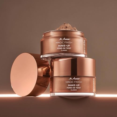 M. Asam Magic Finish Make Up Mousse (30ml) 4-in-1 Primer, Foundation, Powder & Concealer, Natural Lightweight Foundation for All Skin Types, Vegan Make Up