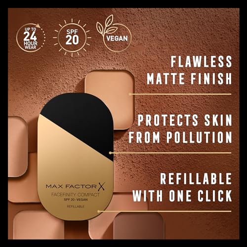 Max Factor Facefinity Compact Powder Foundation - 003 - NATURAL ROSE, 10 g