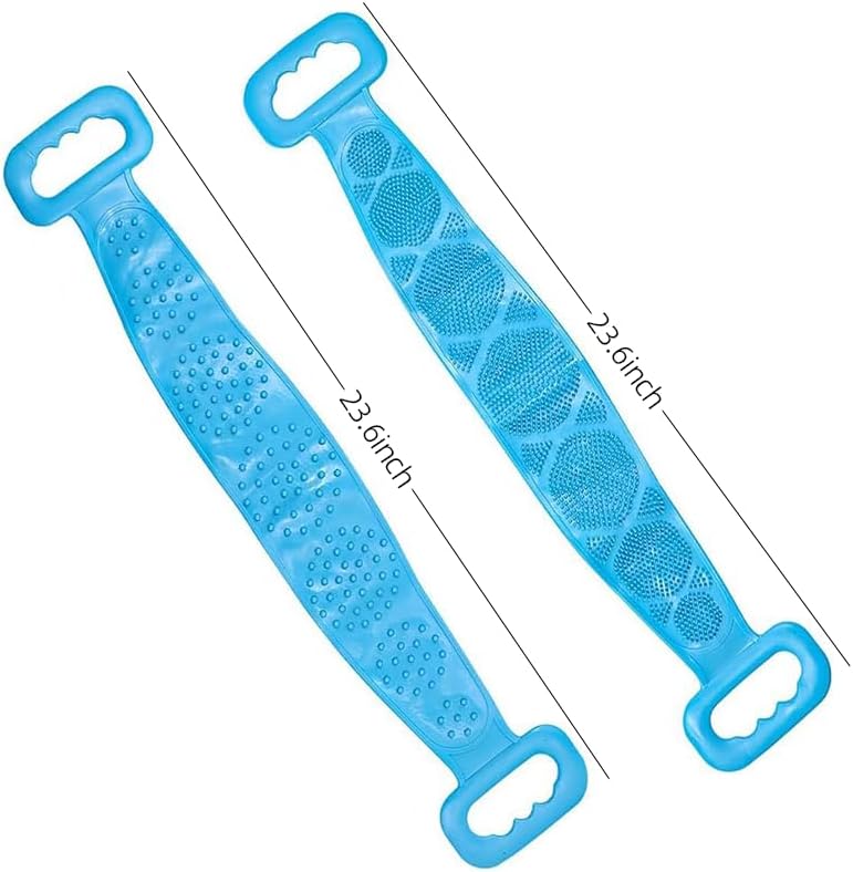 Silicone Back Scrub, Silicone Body Scrub, Extra Long Body Brush, Back Brush, Exfoliating Back Scrub, Suitable for Showers for Both Men and Women