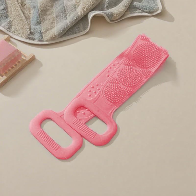 Silicone Back Scrub, Silicone Body Scrub, Extra Long Body Brush, Back Brush, Exfoliating Back Scrub, Suitable for Showers for Both Men and Women