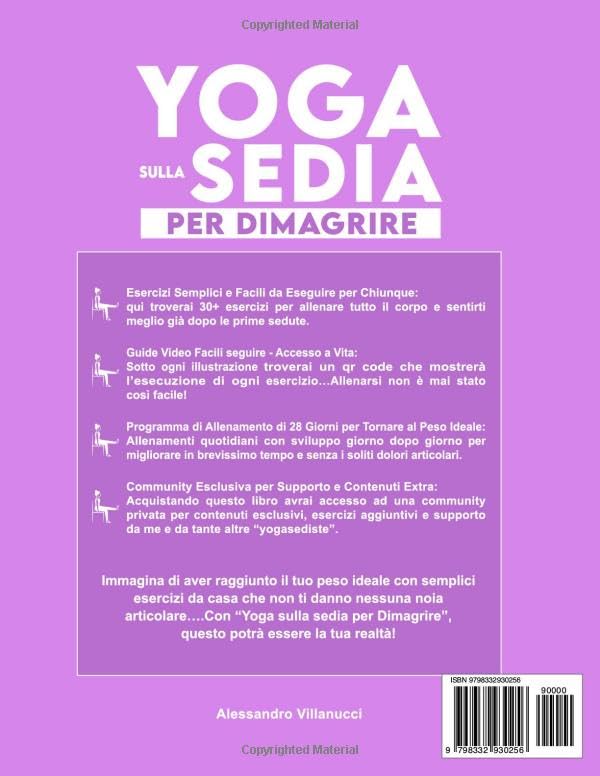Yoga sulla Sedia per Dimagrire: Raggiungi il Tuo Peso Ideale in 10 Minuti al Giorno | Esercizi Facili da Eseguire con VIDEO SPIEGAZIONE - Per Principianti, Anziani e Chi Recupera da Infortuni