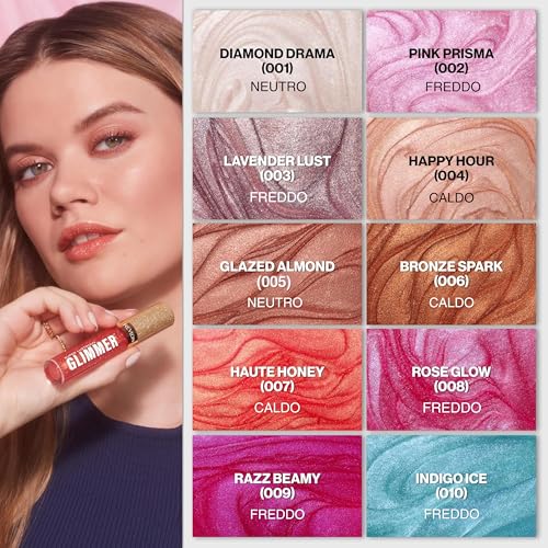 Revlon Super Lustrous Glimmer Gloss, Glitterato Idratante e Rimpolpante, Finish Ultra Lucido e Brillante, Formula a Base di Piante, 003 Lavender Lust, 3.8ml