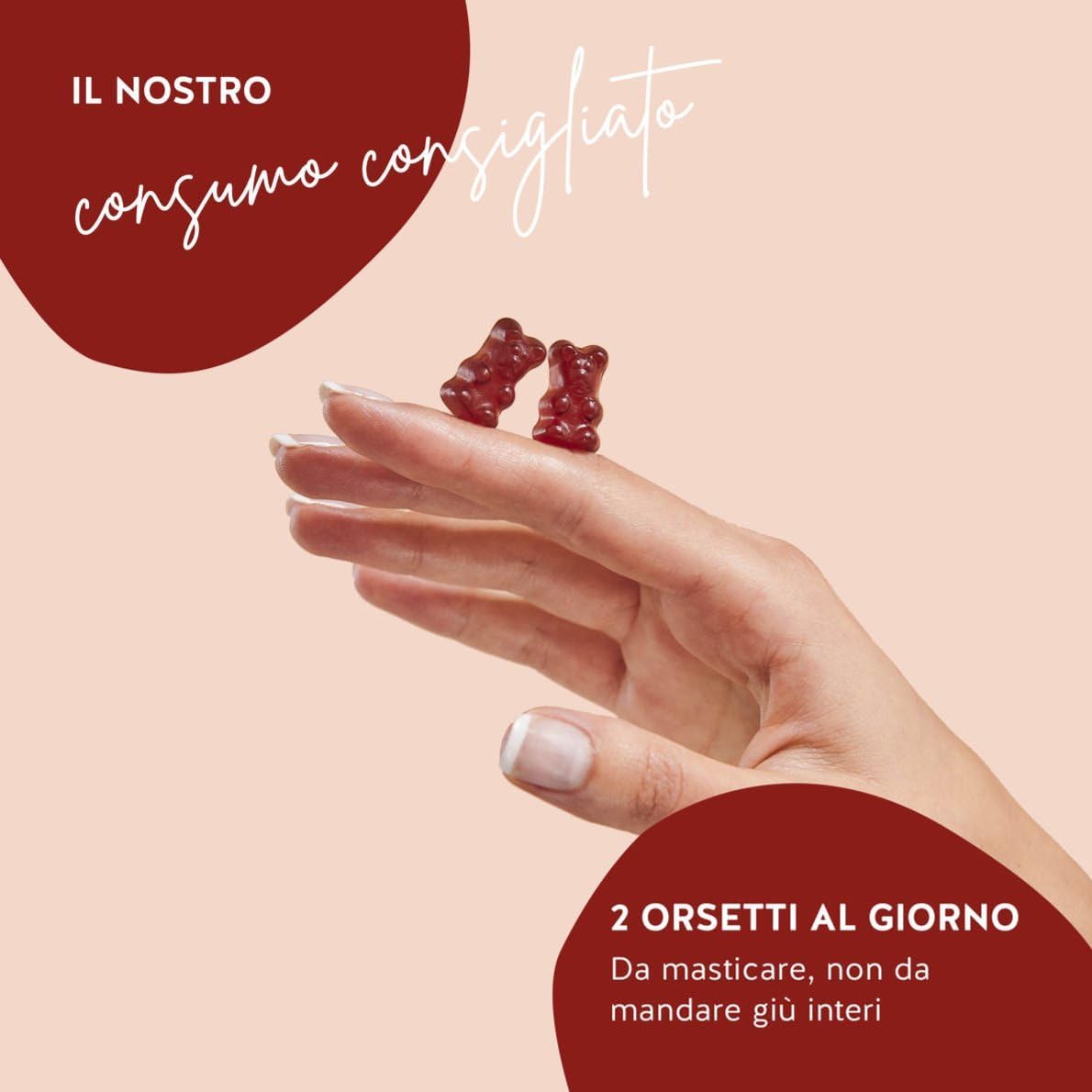 Iron Lady Vegan Complex - Complesso Vegano con Ferro ad Alto Dosaggio, Vitamina B12, B1, B6, C, D3 e Iodio - Gommose vitaminiche - 60 pezzi (1 Mesi) - Senza Zucchero, Vegano - Bears with Benefits