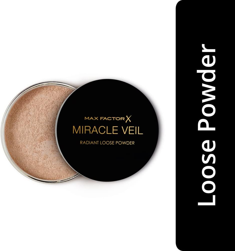Max Factor Miracle Veil Radiant Loose Powder, Cipria in Polvere Libera a Lunga Durata, 4 g