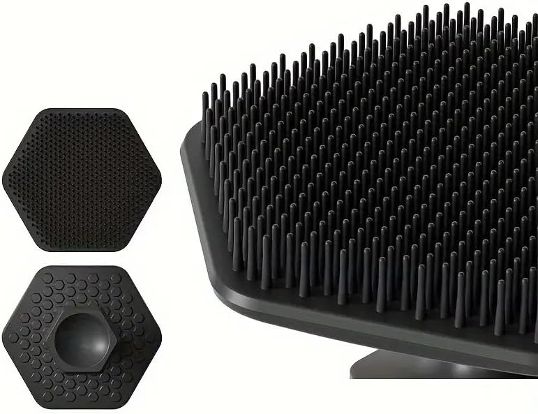 Spugna esfoliante in silicone per uomo, esfoliante delicato e massaggiatore, spazzola per la pulizia del viso, rimuove la pelle morta e secca