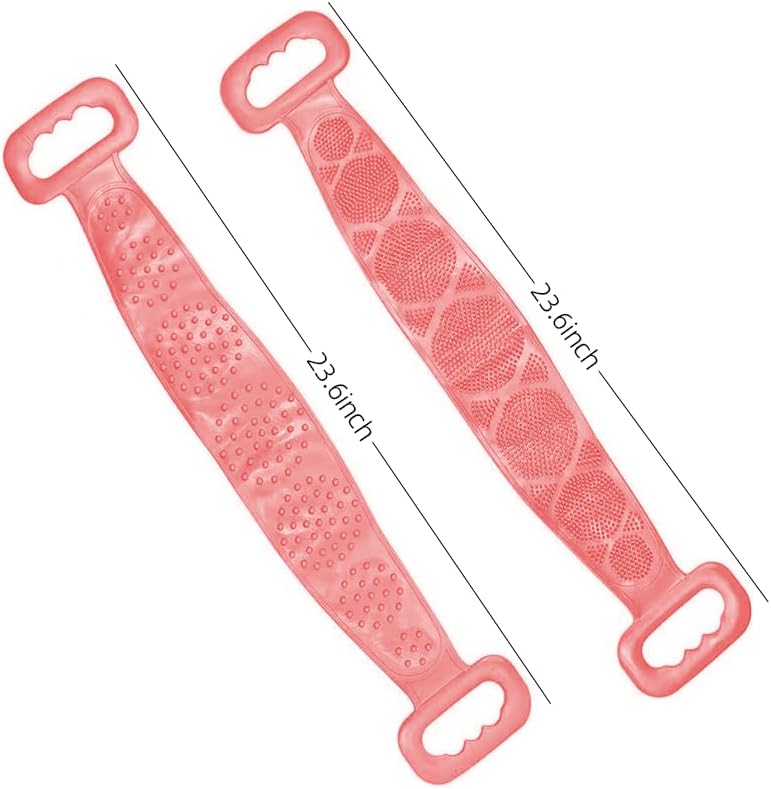 Silicone Back Scrub, Silicone Body Scrub, Extra Long Body Brush, Back Brush, Exfoliating Back Scrub, Suitable for Showers for Both Men and Women