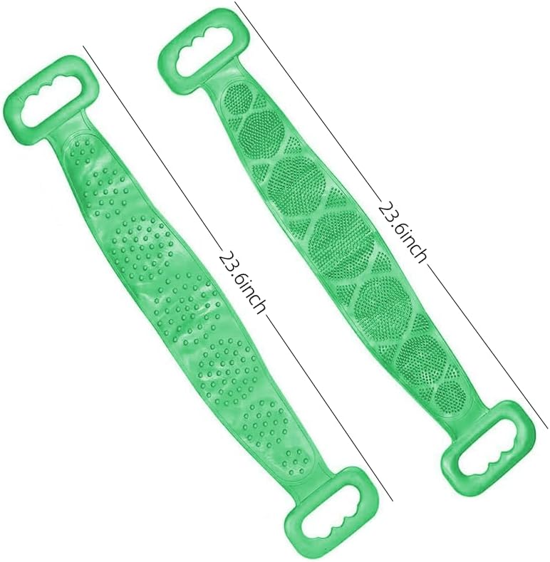 Silicone Back Scrub, Silicone Body Scrub, Extra Long Body Brush, Back Brush, Exfoliating Back Scrub, Suitable for Showers for Both Men and Women