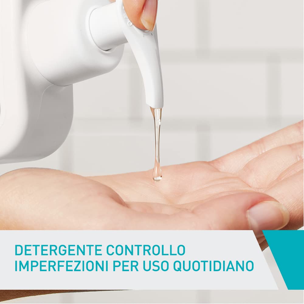 CeraVe Detergente Controllo Imperfezioni, Per Pelle Grassa con Tendenza Acneica, Azione Purificante, Imperfezioni Ridotte, Con Acido Salicilico e Argilla Purificante, 236 ml