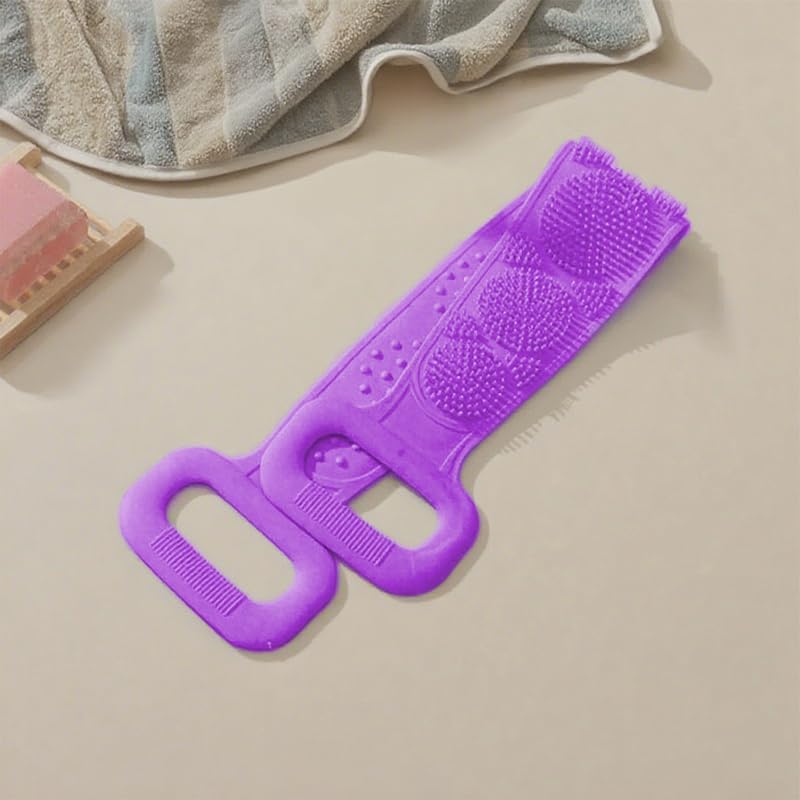 Silicone Back Scrub, Silicone Body Scrub, Extra Long Body Brush, Back Brush, Exfoliating Back Scrub, Suitable for Showers for Both Men and Women