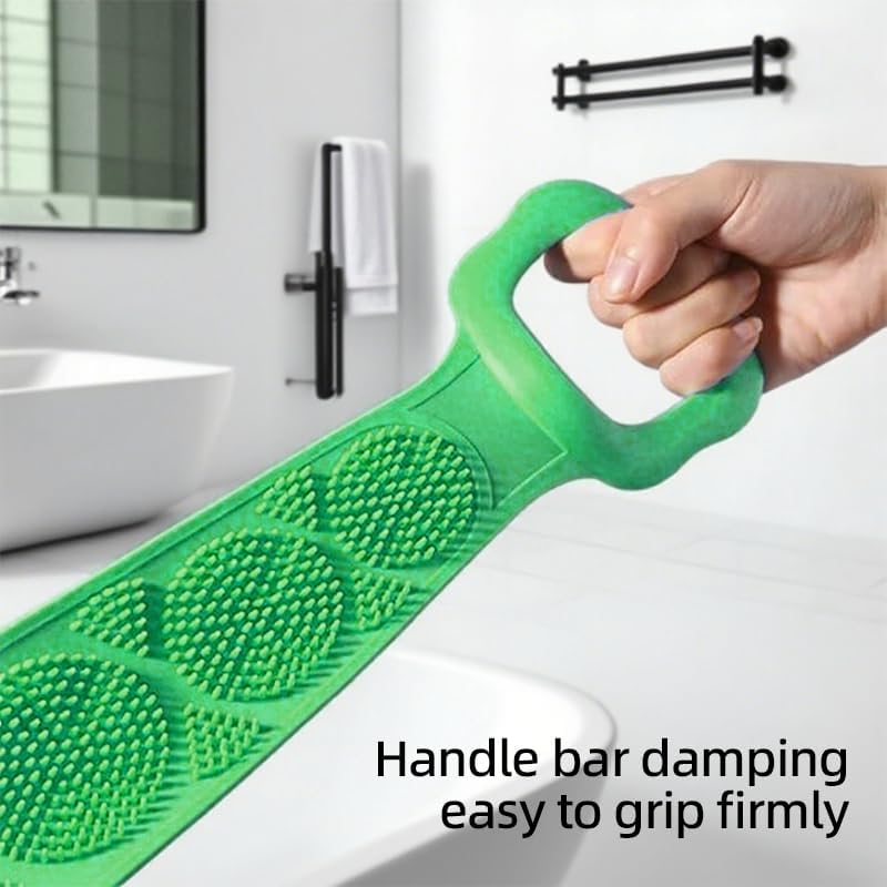 Silicone Back Scrub, Silicone Body Scrub, Extra Long Body Brush, Back Brush, Exfoliating Back Scrub, Suitable for Showers for Both Men and Women