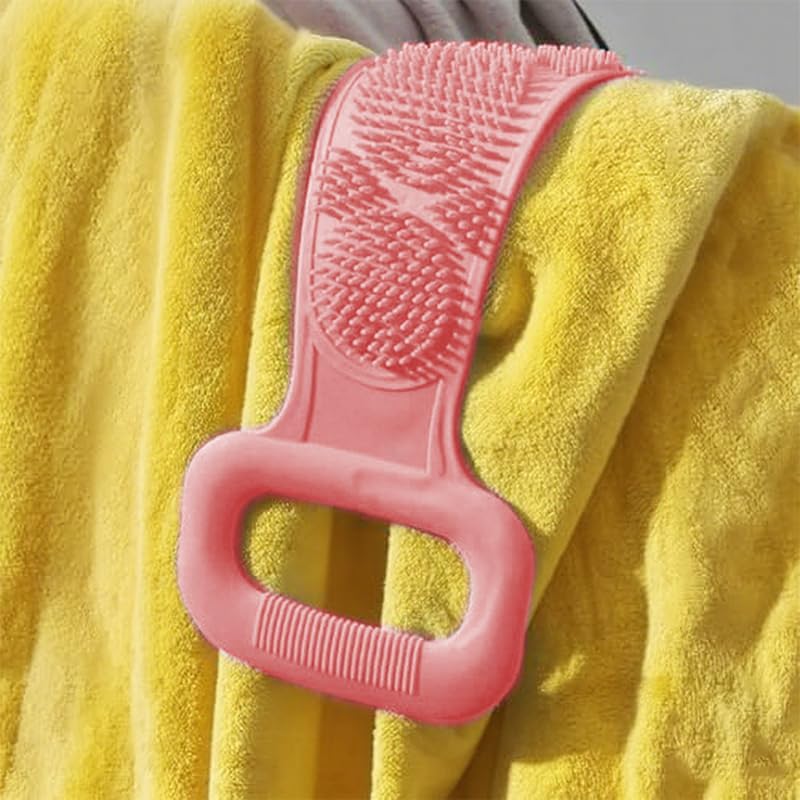 Silicone Back Scrub, Silicone Body Scrub, Extra Long Body Brush, Back Brush, Exfoliating Back Scrub, Suitable for Showers for Both Men and Women