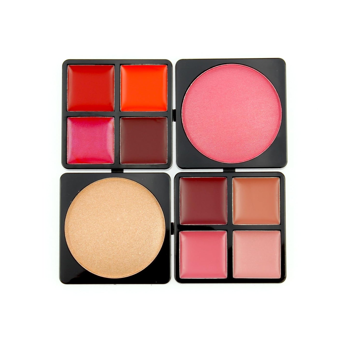 LOVE URBAN BEAUTY Vegano Beauty Case Rosa Caldo - Kit Trucco 82 pezzi per Ragazze e Donne con Ombretti, Fard, Rossetti e Prodotti per le Unghie - Divertente Valigetta da Trucco da Viaggio