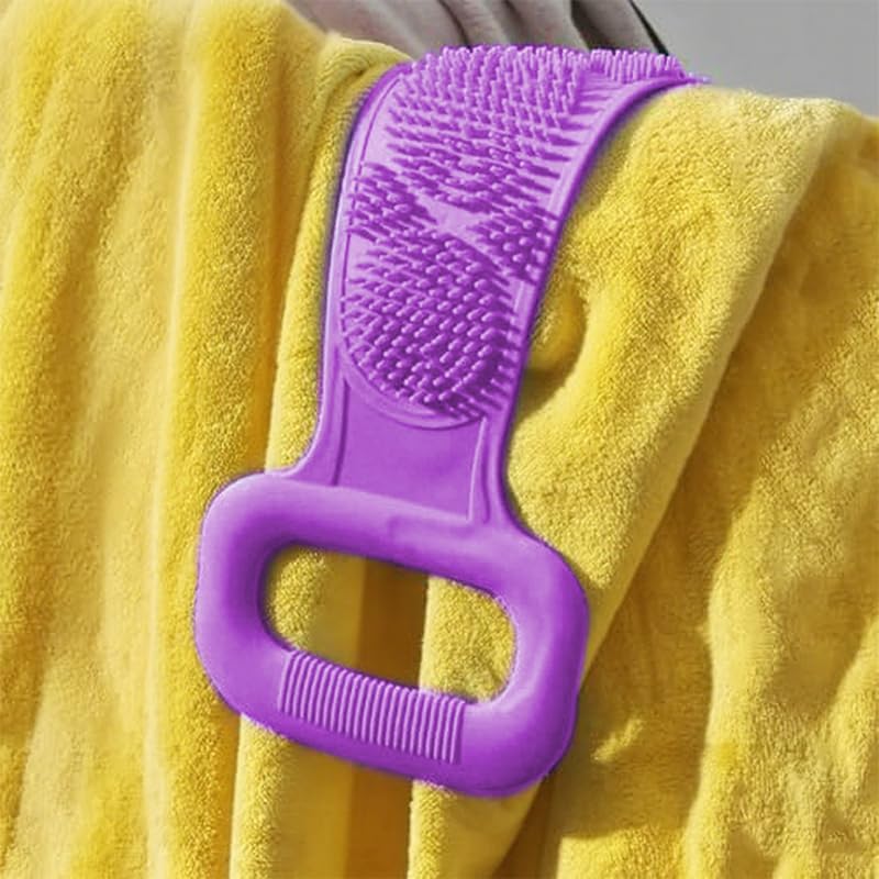Silicone Back Scrub, Silicone Body Scrub, Extra Long Body Brush, Back Brush, Exfoliating Back Scrub, Suitable for Showers for Both Men and Women