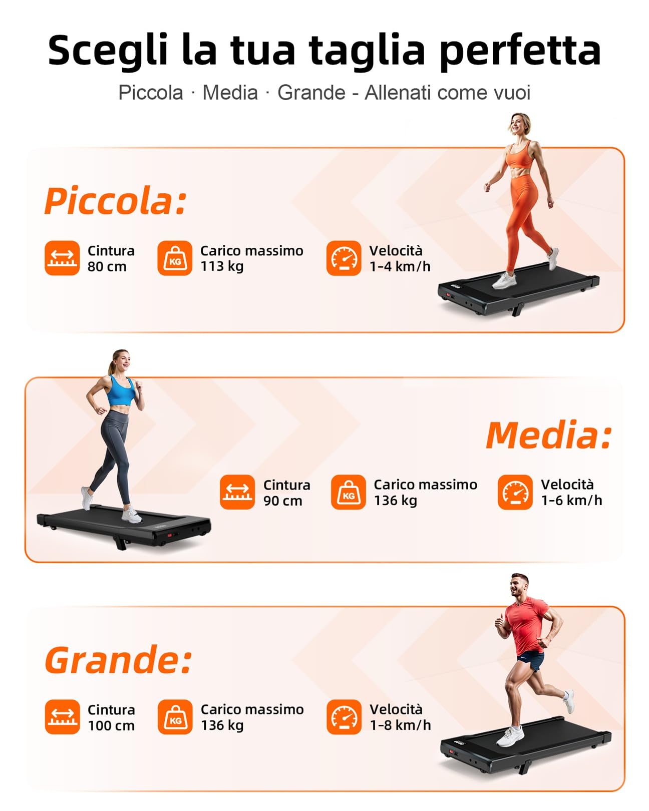 Copant Raceable Treadmill with Tilt, Electric Walking Pad Multi-Runner Courses, Max 136 kg 159 kg, Treadmill Under Desk with APP Control, Suitable for High-Tech Equipment