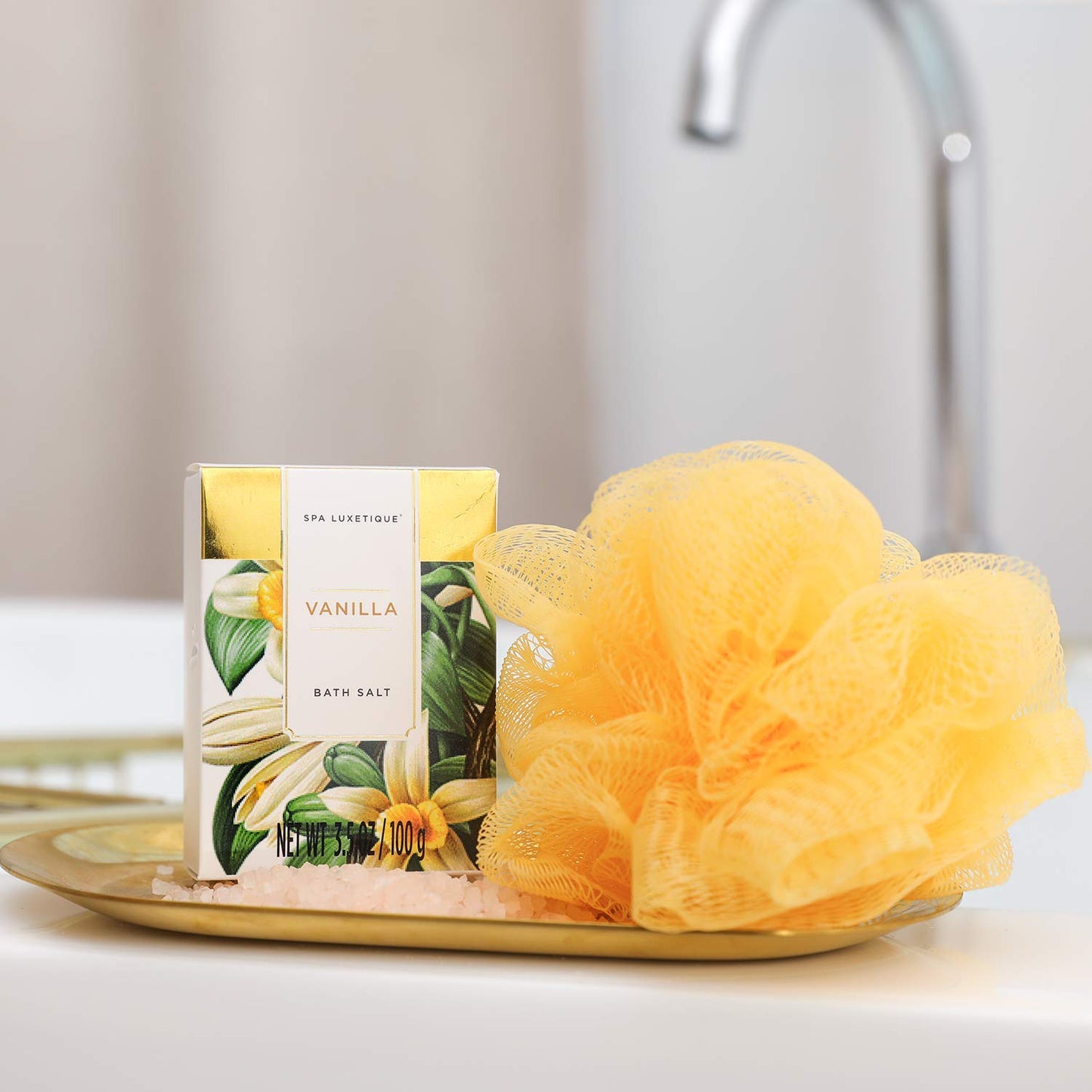 SPA LUXETIQUE 8 pezzi, Set di bellezza regalo da donna per il bagno, per compleanno, profumo di vaniglia, con decorazione per vasca , per il benessere