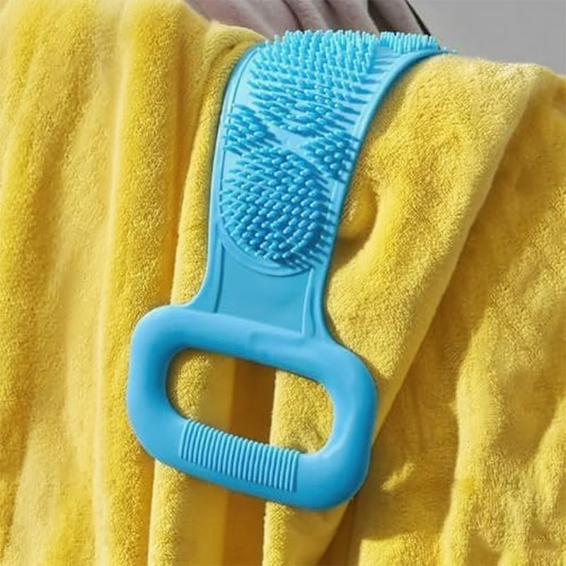 Silicone Back Scrub, Silicone Body Scrub, Extra Long Body Brush, Back Brush, Exfoliating Back Scrub, Suitable for Showers for Both Men and Women
