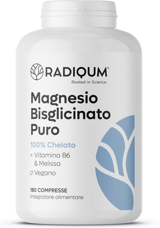 Pure Magnesium Bisglycinate – formula completa con B6 e melissa