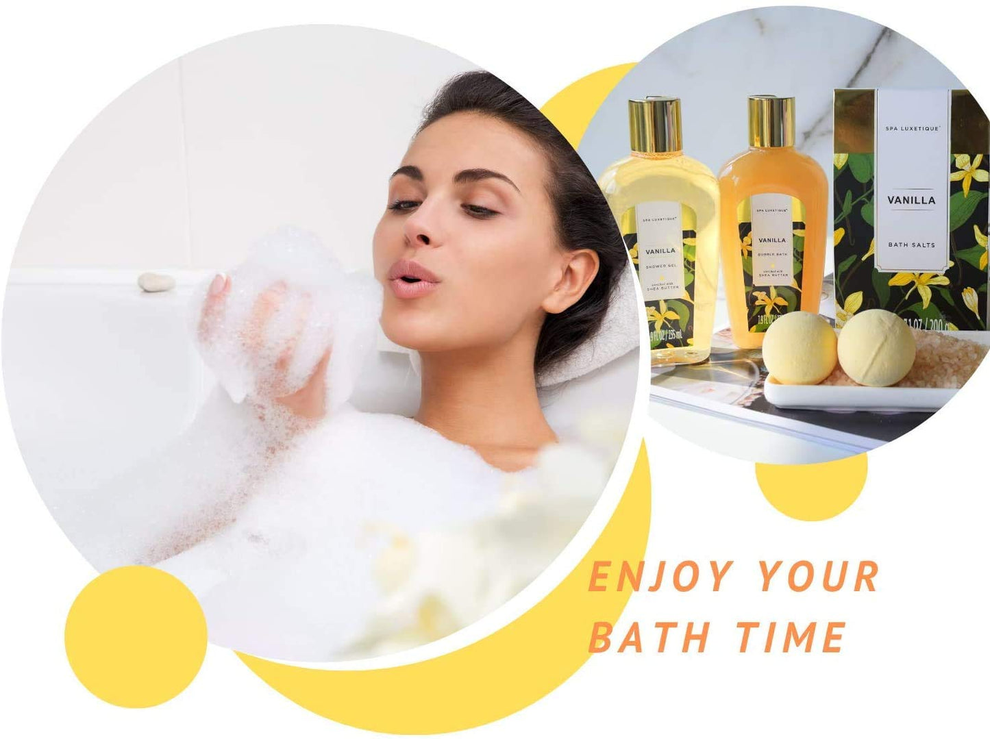 Spa Luxetique Set regalo spa, regali per le donne, set regalo per il bagno di rose da 10 pezzi, set da bagno per le donne, regali di compleanno per la mamma, regali di Natale Regalo Festa della Mamma