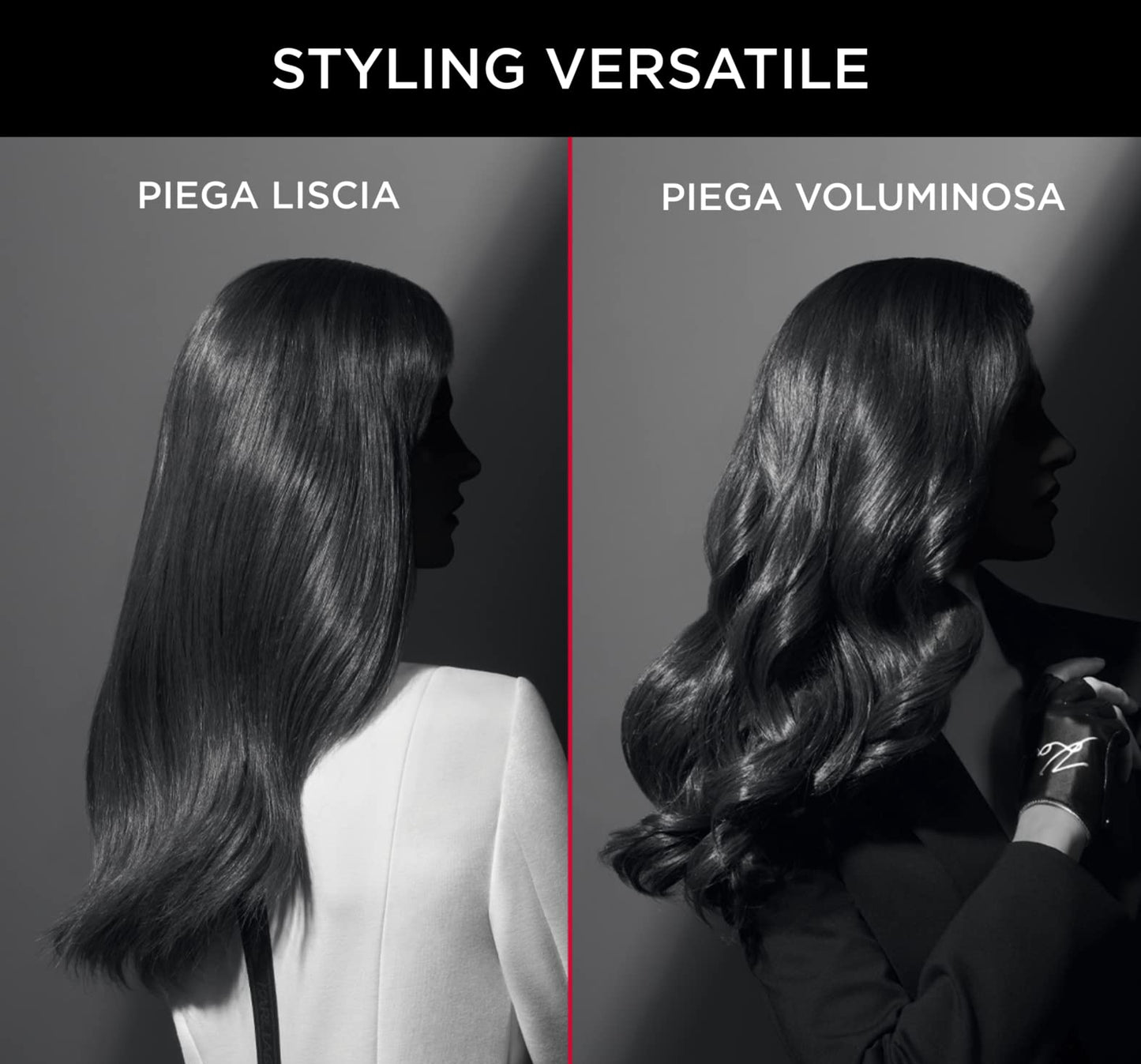 Rowenta Pro Power+, Asciugacapelli con Motore AC Robusto e Professionale di Lunga Durata, Concentratore 6mm, Diffusore di Volume per Ampia Varietà di Pieghe, Tecnologia Ionica, CV7243