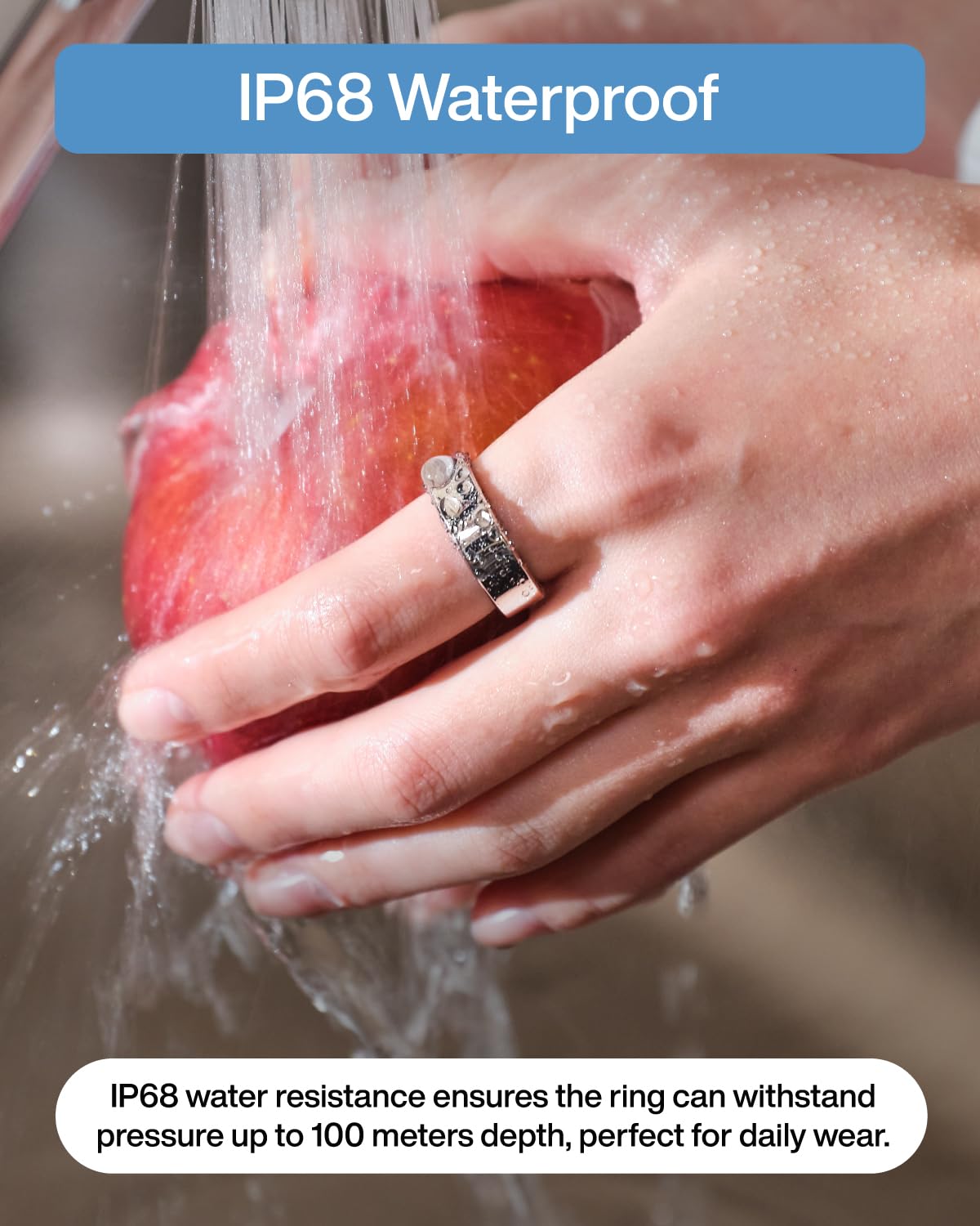 RingConn Gen 2 Air Smart Ring, Anello Intelligente AI Ultra Sottile, 10 Giorni di Batteria, Tracker Fitness/Stress/Frequenza Cardiaca per Donne e Uomini, iOS/Android Compatibile (Dune Oro, 10)