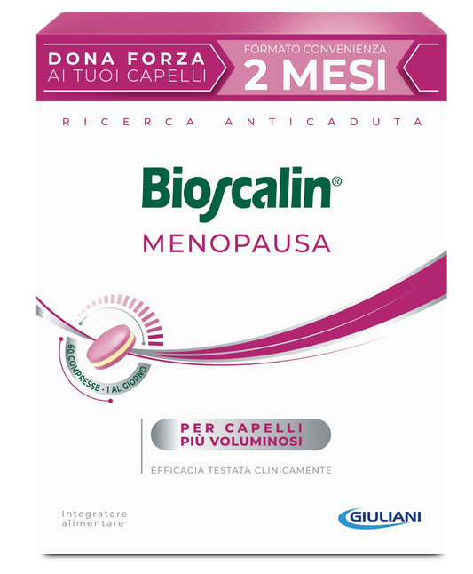 Bioscalin Menopause Food Supplement for Voluminous Hair, Promotes Hair Strength, Use 1 Month for Women, Gluten Free, 30 Tablets
