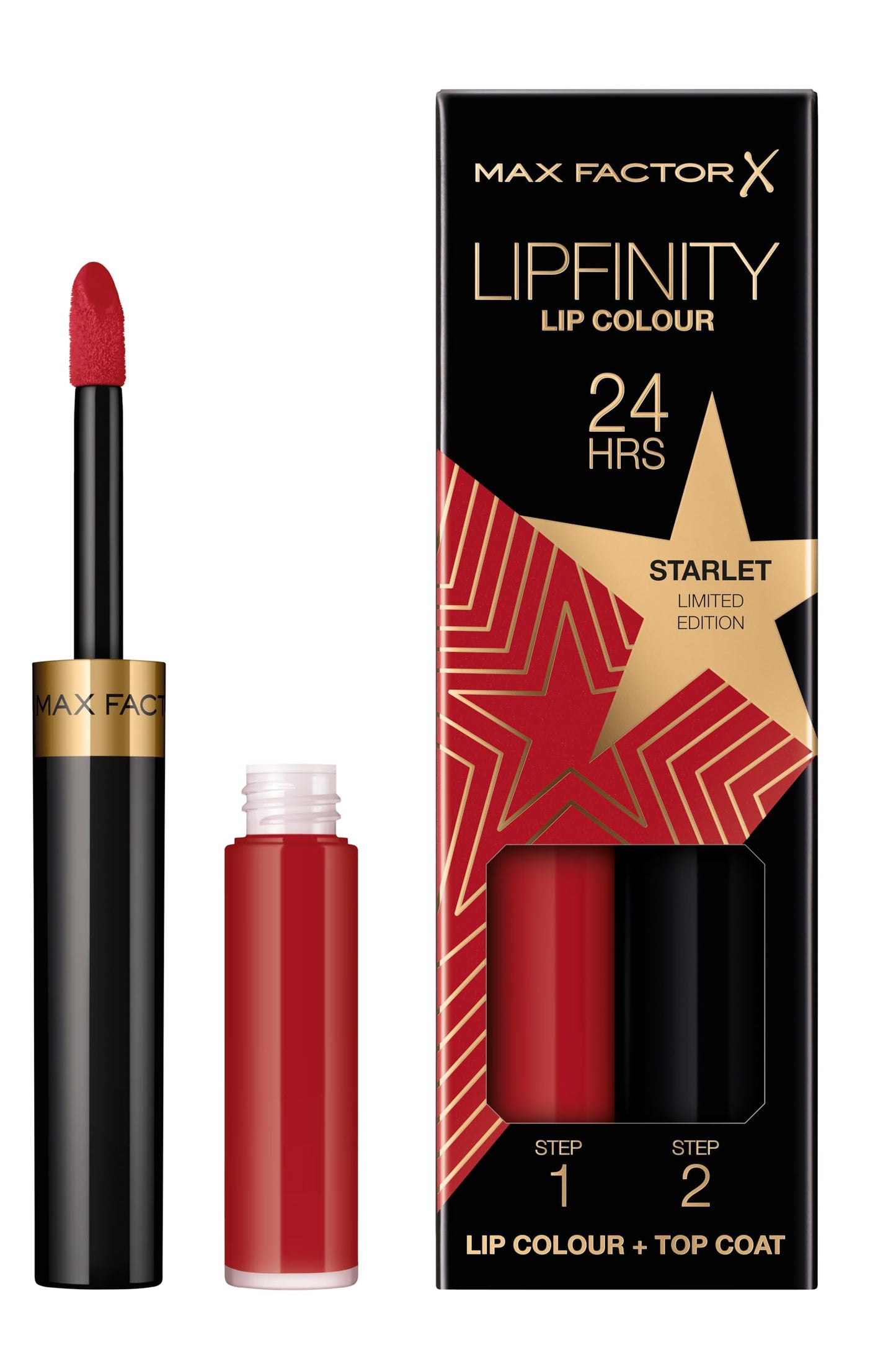 Max Factor - Lipfinity Lip Colour - Rossetto Lunga Durata e Gloss Idratante con Applicazione Bifase - Nuance 070 Spicy- 2.3 ml e 1.9 g
