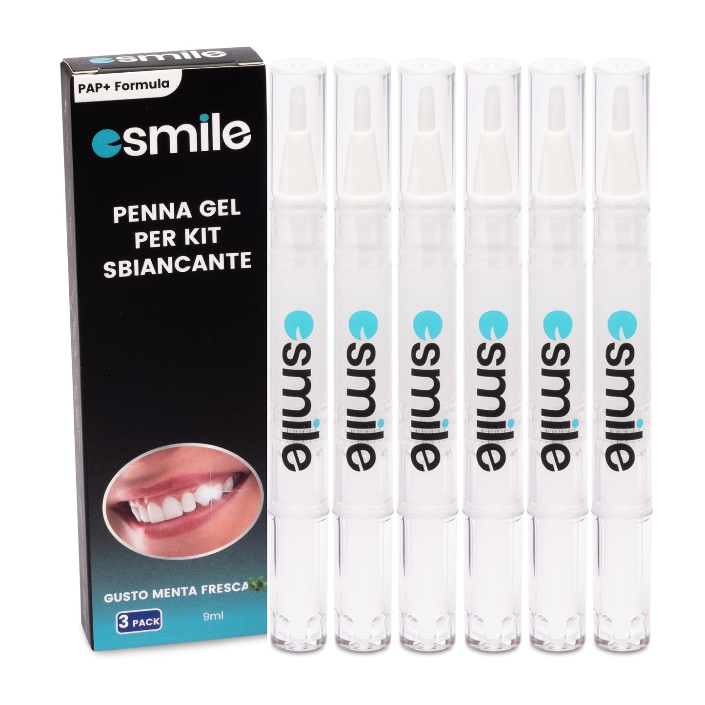 ESMILE - Kit Sbiancante Denti Professionale con Lampada LED - Elimina le Macchie in 16 Minuti - Sicuro per lo Smalto Dentale