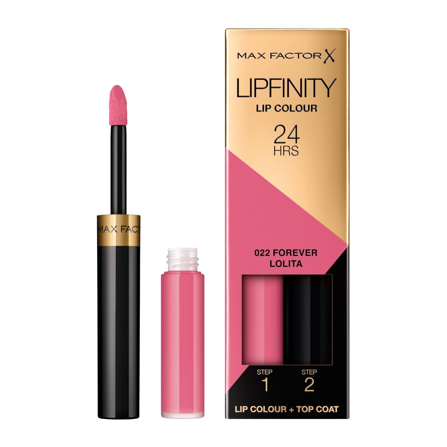 Max Factor - Lipfinity Lip Colour - Rossetto Lunga Durata e Gloss Idratante con Applicazione Bifase - Nuance 070 Spicy- 2.3 ml e 1.9 g
