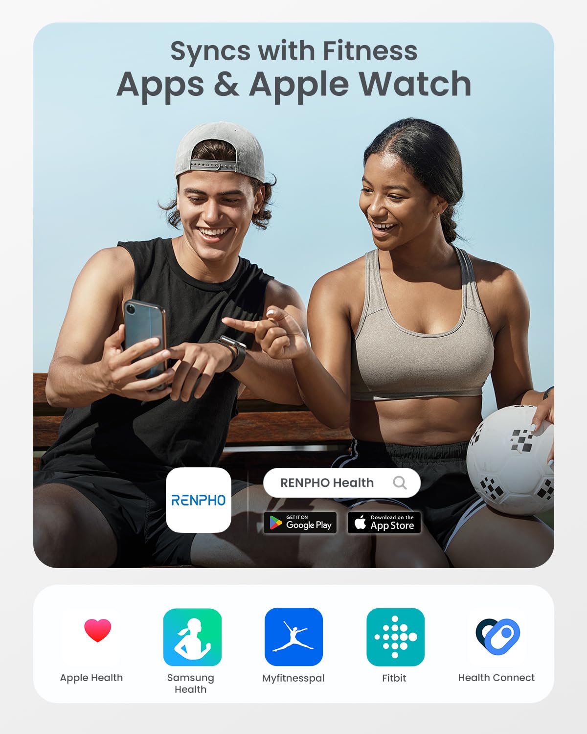 RENPHO Elis 1 - Bilancia Pesapersone Digitale con Bluetooth e App