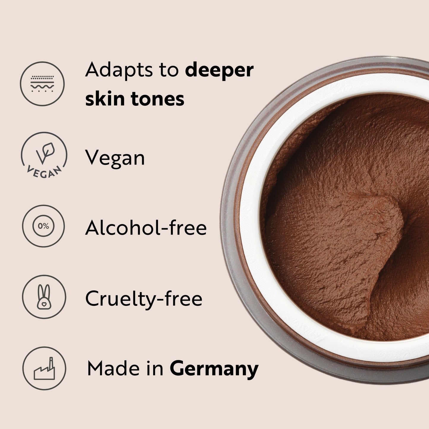 M. Asam Magic Finish Make Up Mousse (30ml) 4-in-1 Primer, Foundation, Powder & Concealer, Natural Lightweight Foundation for All Skin Types, Vegan Make Up