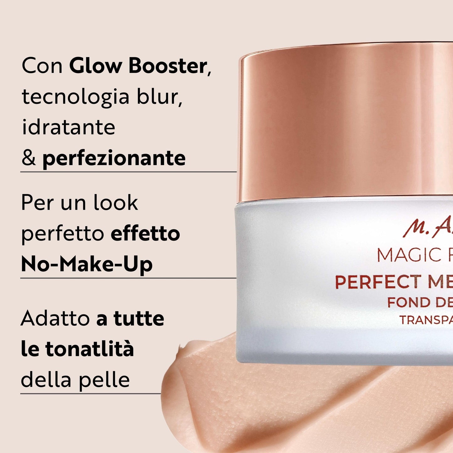 M. Asam Magic Finish Make Up Mousse (30ml) 4-in-1 Primer, Foundation, Powder & Concealer, Natural Lightweight Foundation for All Skin Types, Vegan Make Up