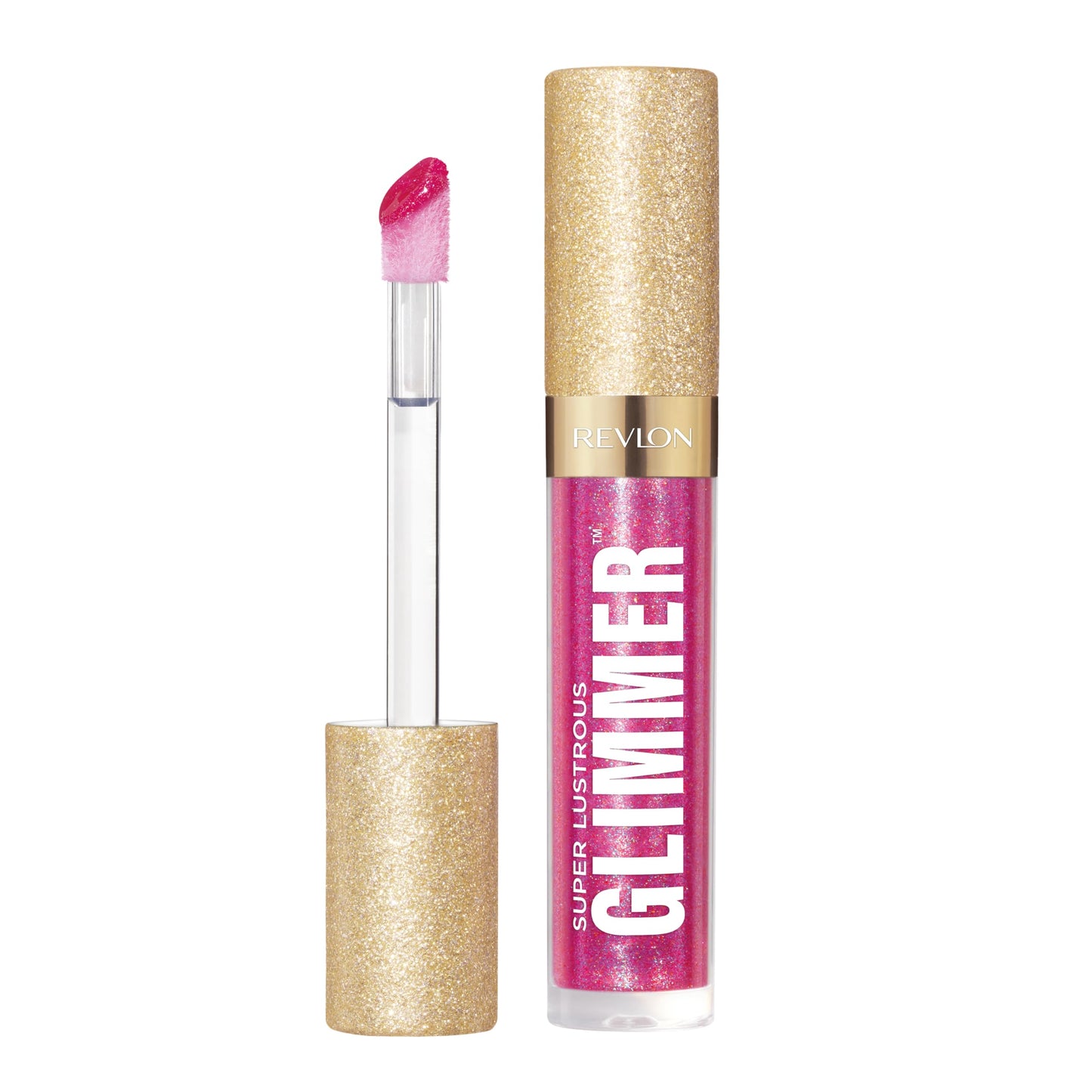 Revlon Super Lustrous Glimmer Gloss, Glitterato Idratante e Rimpolpante, Finish Ultra Lucido e Brillante, Formula a Base di Piante, 003 Lavender Lust, 3.8ml