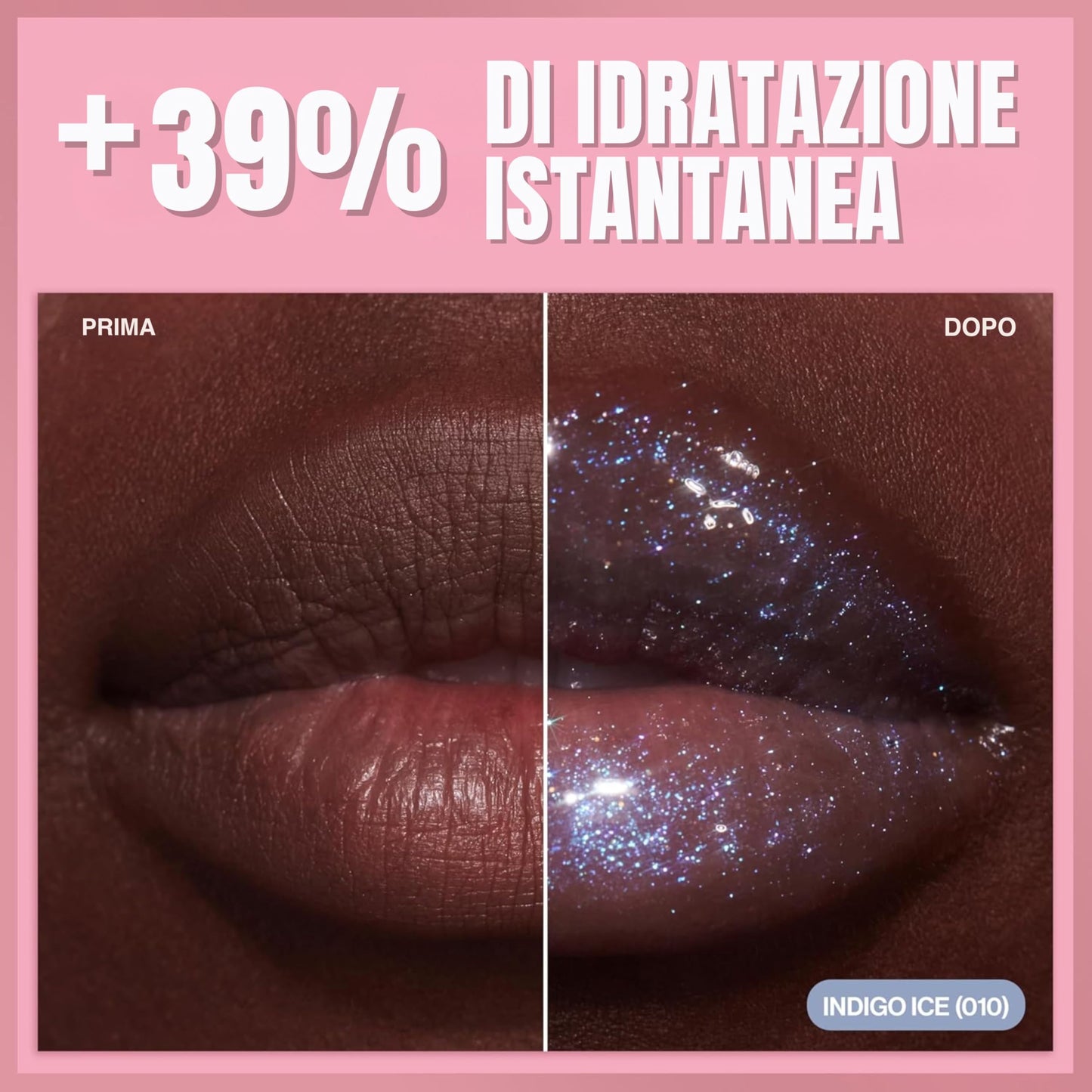 Revlon Super Lustrous Glimmer Gloss, Glitterato Idratante e Rimpolpante, Finish Ultra Lucido e Brillante, Formula a Base di Piante, 003 Lavender Lust, 3.8ml