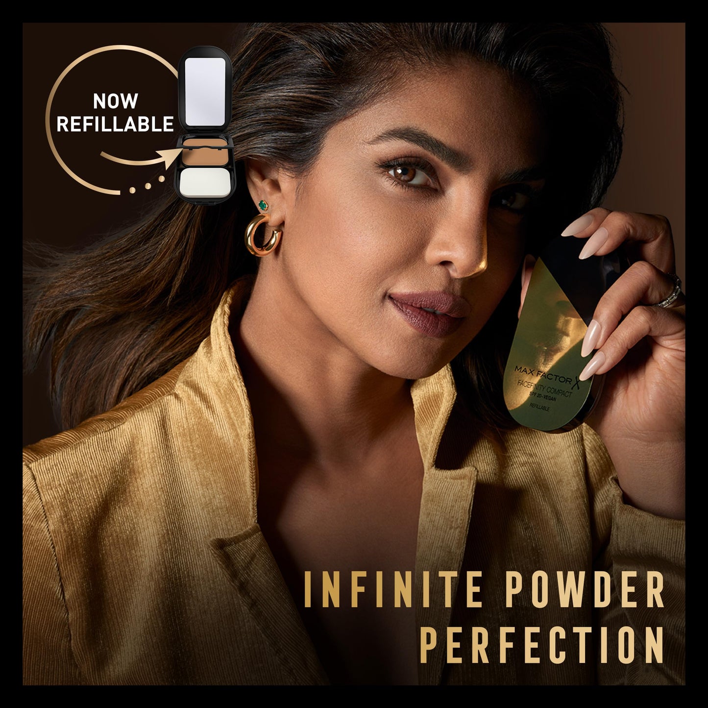 Max Factor Facefinity Compact Powder Foundation - 003 - NATURAL ROSE, 10 g