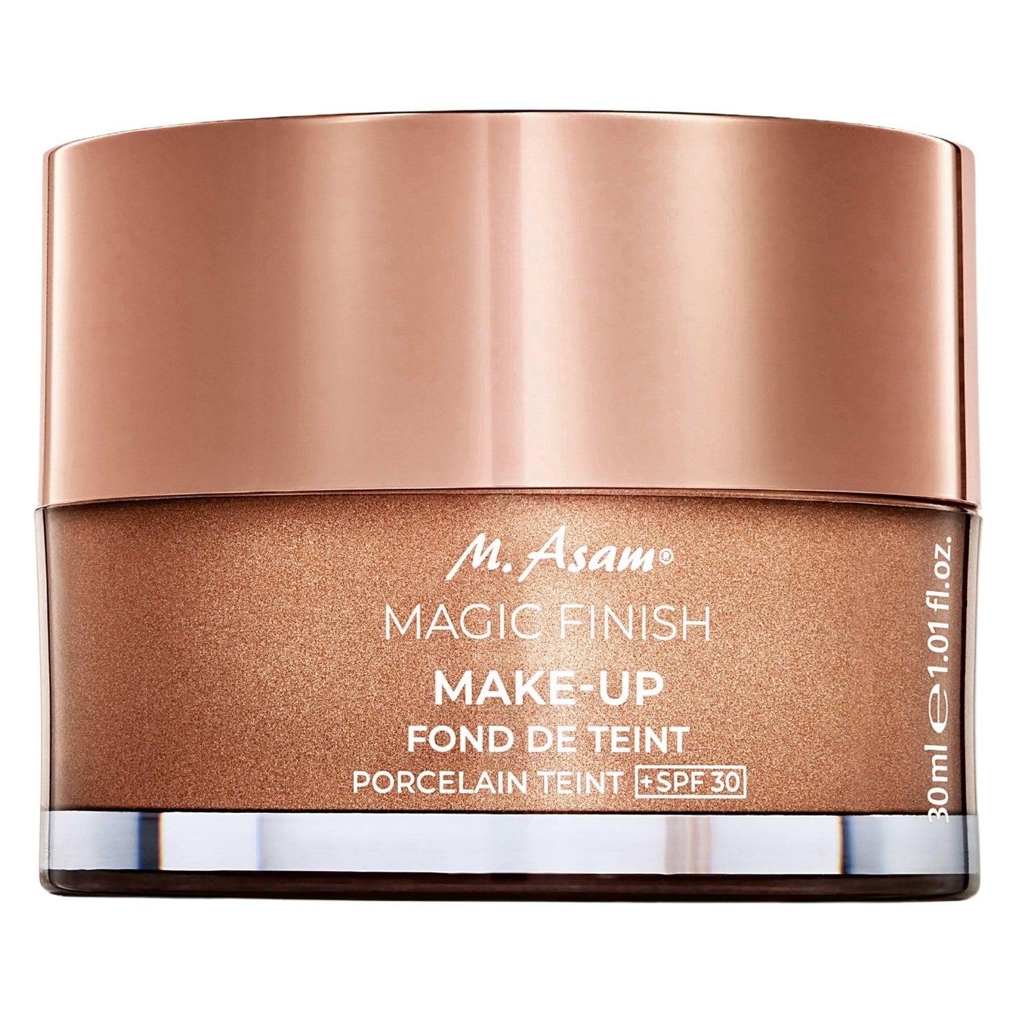 M. Asam Magic Finish Make Up Mousse (30ml) 4-in-1 Primer, Foundation, Powder & Concealer, Natural Lightweight Foundation for All Skin Types, Vegan Make Up