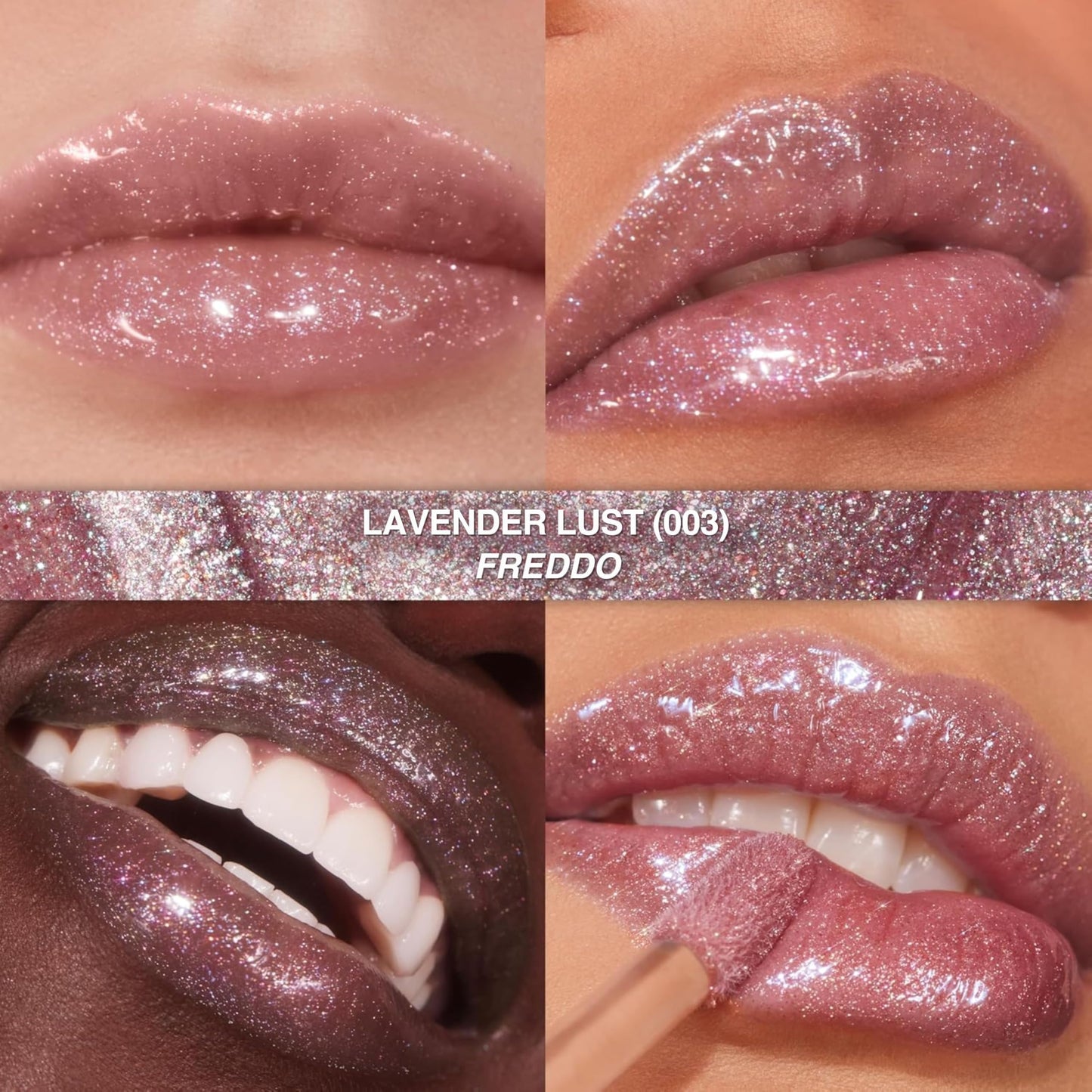 Revlon Super Lustrous Glimmer Gloss, Glitterato Idratante e Rimpolpante, Finish Ultra Lucido e Brillante, Formula a Base di Piante, 003 Lavender Lust, 3.8ml