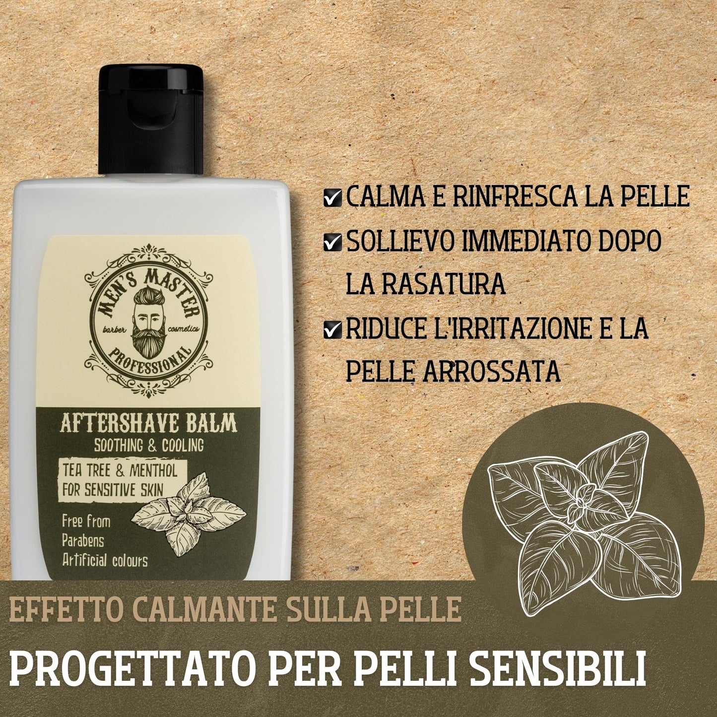 Men's Master Set Regalo Uomo 3 Unità | Every Day Set | Deodorante Antitraspirante | Crema Rigenerante Viso Antirughe | Shampoo Detox per Capelli Grassi, Antiforfora | Kit Barba Uomo | Senza Parabeni