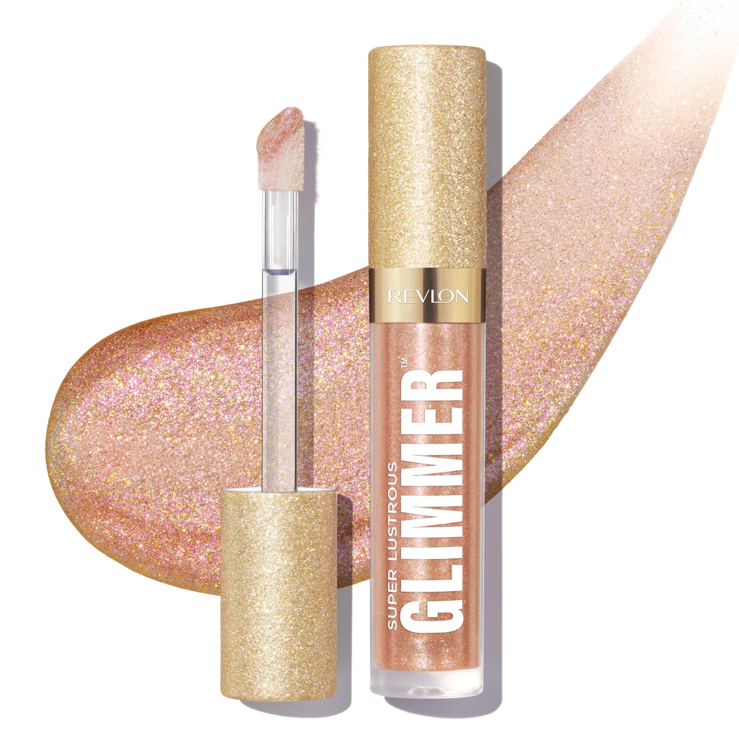 Revlon Super Lustrous Glimmer Gloss, Glitterato Idratante e Rimpolpante, Finish Ultra Lucido e Brillante, Formula a Base di Piante, 003 Lavender Lust, 3.8ml