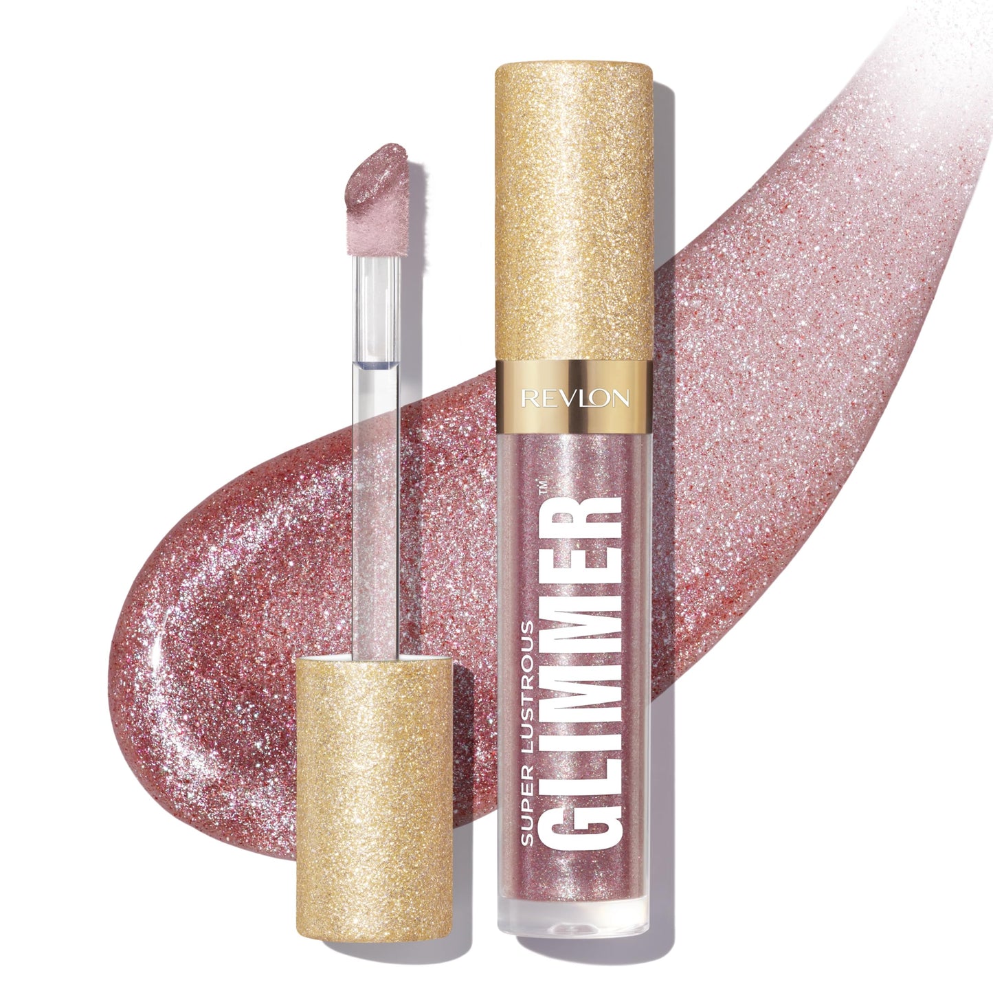 Revlon Super Lustrous Glimmer Gloss, Glitterato Idratante e Rimpolpante, Finish Ultra Lucido e Brillante, Formula a Base di Piante, 003 Lavender Lust, 3.8ml